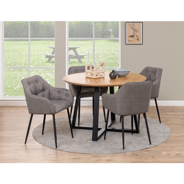 Krzesło Brooke szary jasny - ACTONA